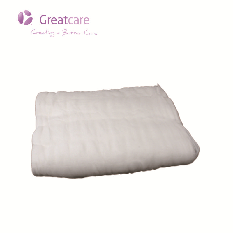 Rolo de gaze absorvente em formato de travesseiro